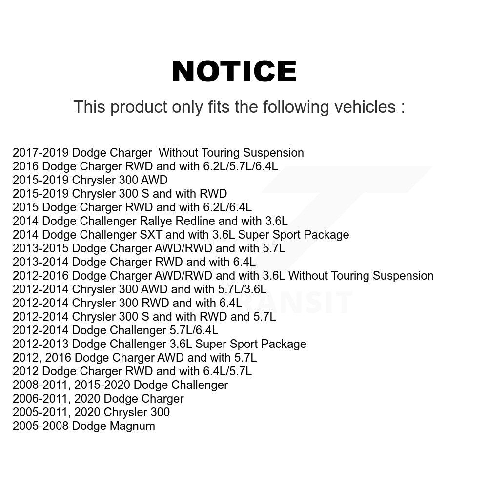 Lateral Arm Rear Lower Forward 72-CK641772 For Dodge Chrysler 300 Charger Magnum