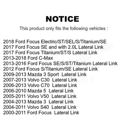 Suspension Control Arm Rear Lower Forward 72-CK660012 For Mazda 3 Ford Focus 5