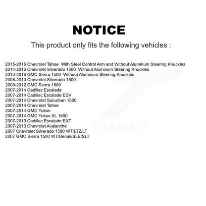 Suspension Control Arm Ball Joint Assembly Front Left Upper 72-CK80669 For GMC