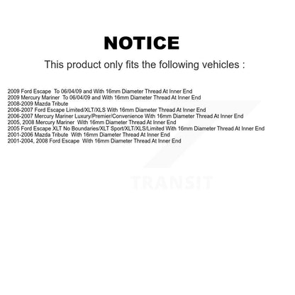 Steering Tie Rod End Front Outer 72-ES3631 For Ford Escape Mazda Tribute Mercury