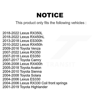 Suspension Control Arm Bushing Front Lower Rearward 72-K200780 For Toyota Camry
