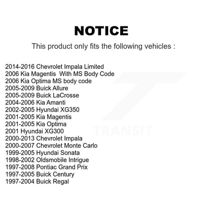 Suspension Stabilizer Bar Link Kit Rear 72-K6662 For Chevrolet Impala Buick Prix