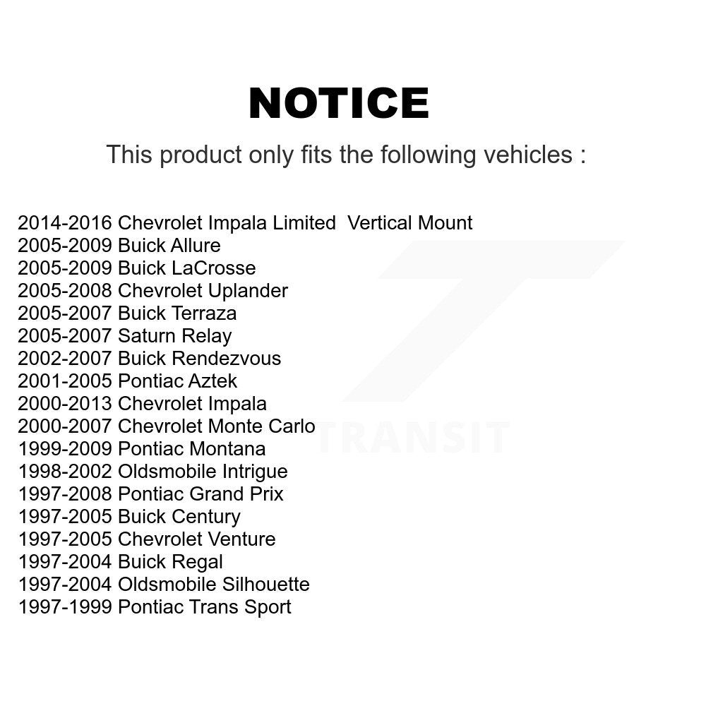 Suspension Control Arm Bushing Front Lower Forward 72-K6712 For Chevrolet Impala