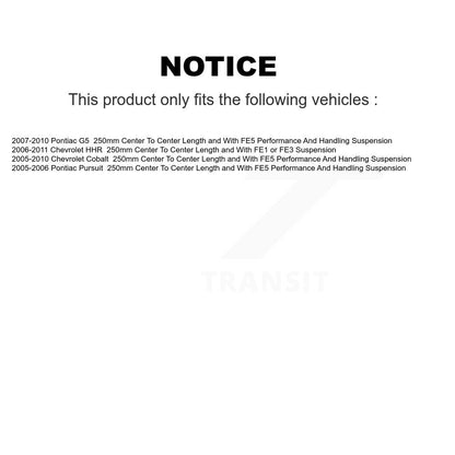 Suspension Stabilizer Bar Link Kit Front 72-K750012 For Chevrolet Cobalt Pontiac