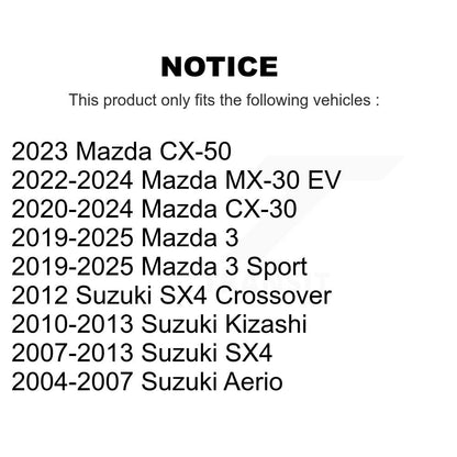 Suspension Stabilizer Bar Link Kit Front 72-K750060 For Mazda 3 CX-30 Suzuki SX4