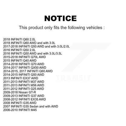 Suspension Stabilizer Bar Link Kit Front Left 72-K750210 For INFINITI Q50 G37