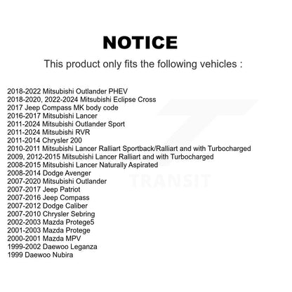 Suspension Stabilizer Bar Link Kit 72-K750385 For Mitsubishi Jeep RVR Outlander