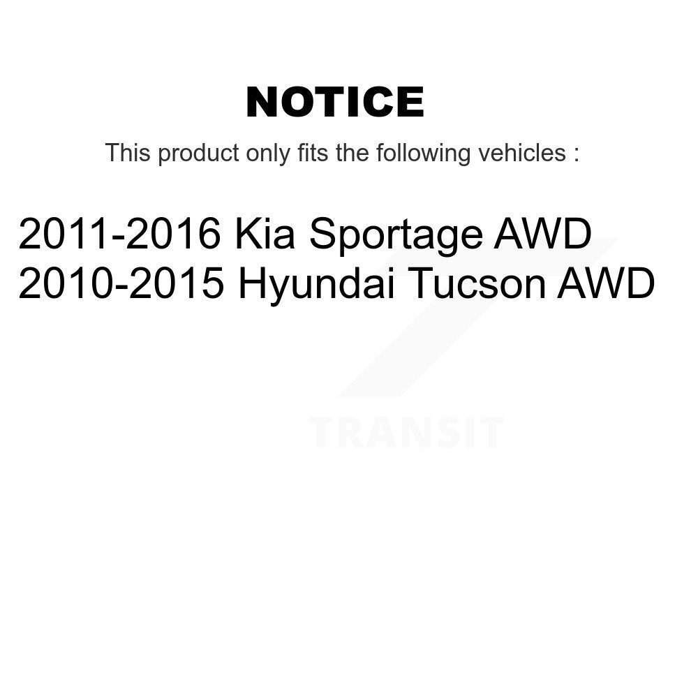 Suspension Stabilizer Bar Link Kit Rear 72-K750594 For Hyundai Tucson Kia AWD