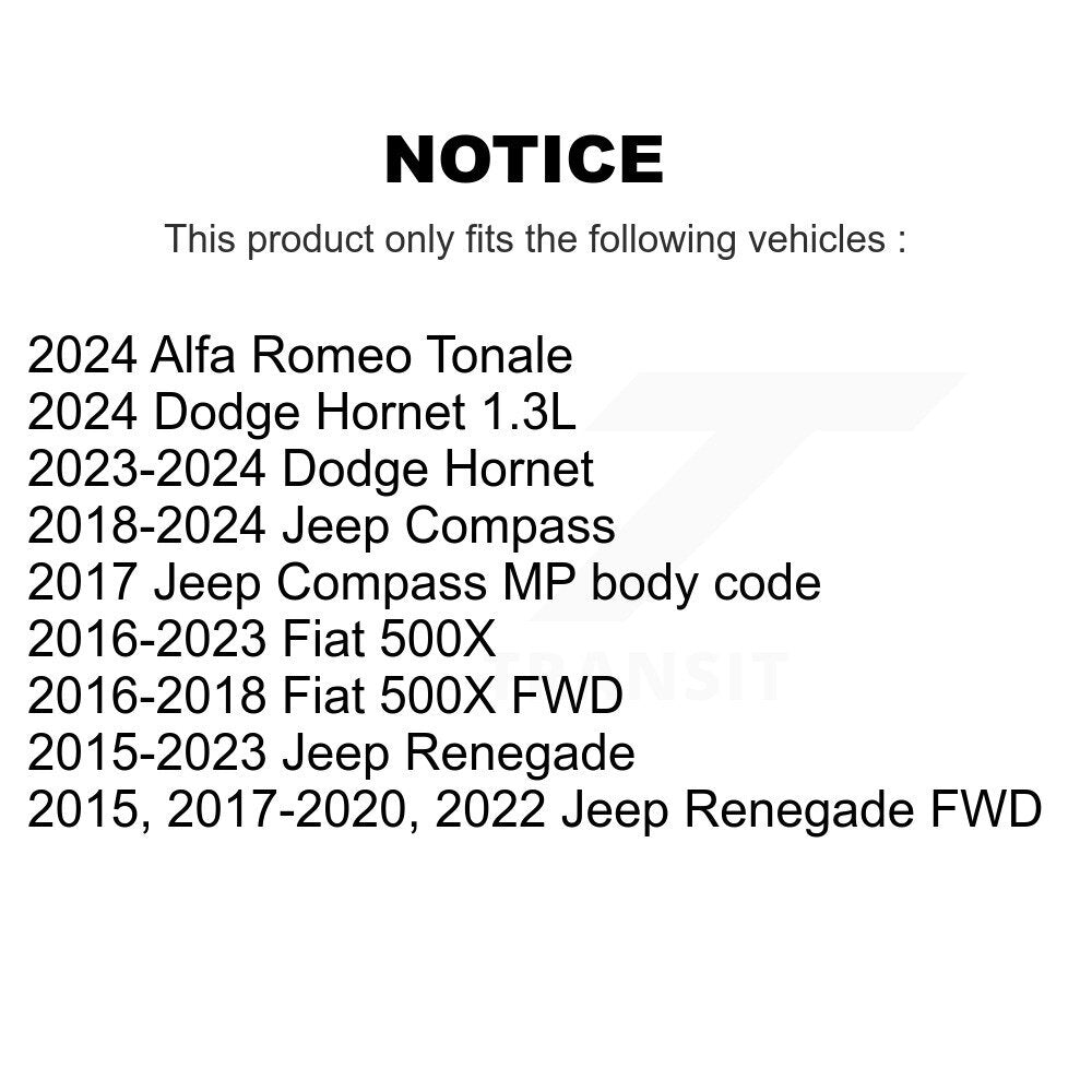 Suspension Stabilizer Bar Link Kit 72-K750795 For Jeep Compass Renegade Dodge