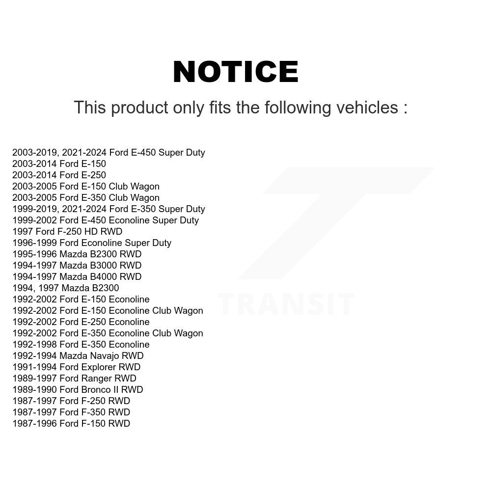 Suspension Ball Joint Front Upper 72-K80196 For Ford E-350 Super Duty E-250 HD