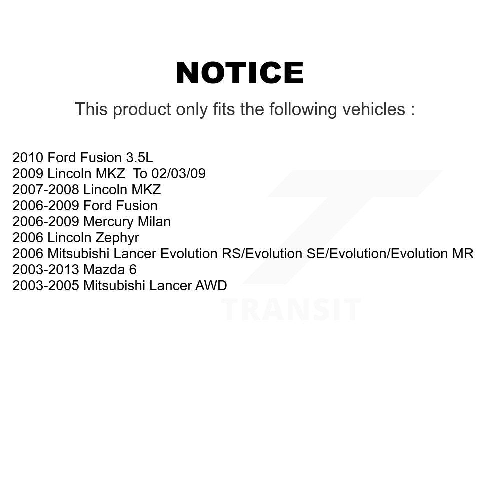Suspension Stabilizer Bar Link Kit Left 72-K80251 For Ford Fusion Mazda 6 Lancer
