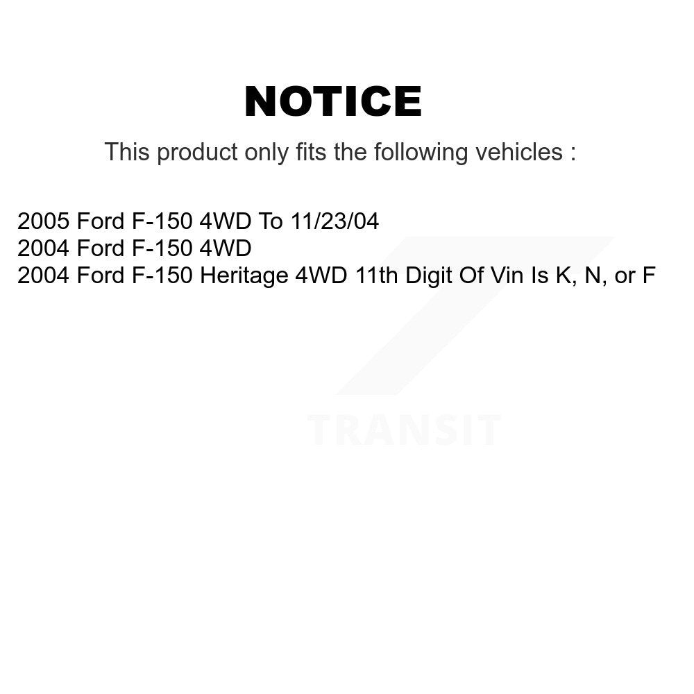 Suspension Stabilizer Bar Link Kit Front 72-K80279 For Ford F-150 4WD