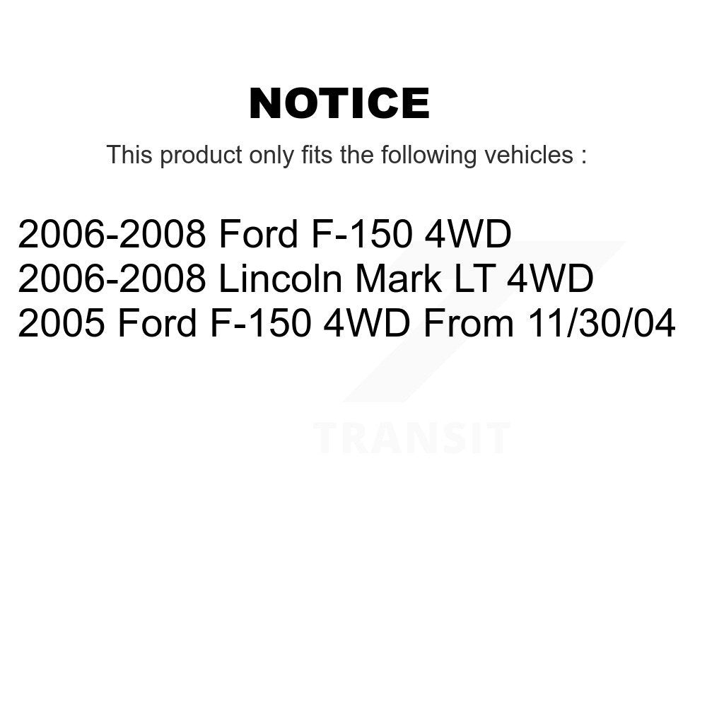 Suspension Stabilizer Bar Link Kit Front 72-K80338 For Ford F-150 Lincoln Mark