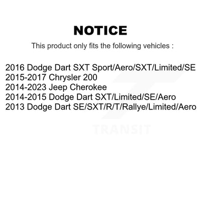 Suspension Strut Mount Front Left 73-902119 For Jeep Cherokee Chrysler 200 Dodge