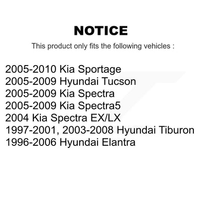 Suspension Strut Hardware Kit Rear Left 73-903935 For Hyundai Tucson Kia Elantra