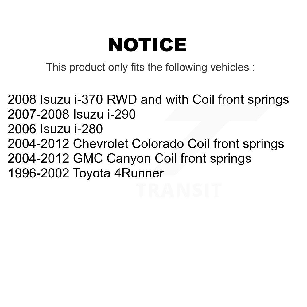 Suspension Strut Mount Front 73-904900 For Chevrolet Colorado GMC Canyon Toyota