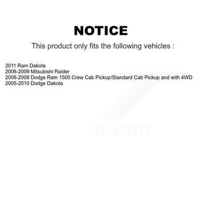 Suspension Strut Mount Front 73-905914 For Dodge Ram 1500 Dakota Mitsubishi