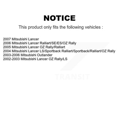 Suspension Strut Hardware Kit Front 73-905944 For Mitsubishi Lancer Outlander