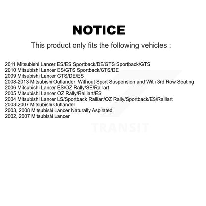 Suspension Strut Hardware Kit Rear 73-905945 For Mitsubishi Outlander Lancer