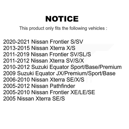 Suspension Strut Mount Front 73-907928 For Nissan Frontier Pathfinder Xterra