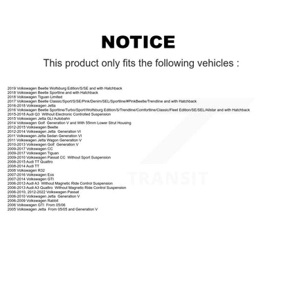 Suspension Strut Hardware Kit Front 73-907949 For Volkswagen Jetta Tiguan Passat