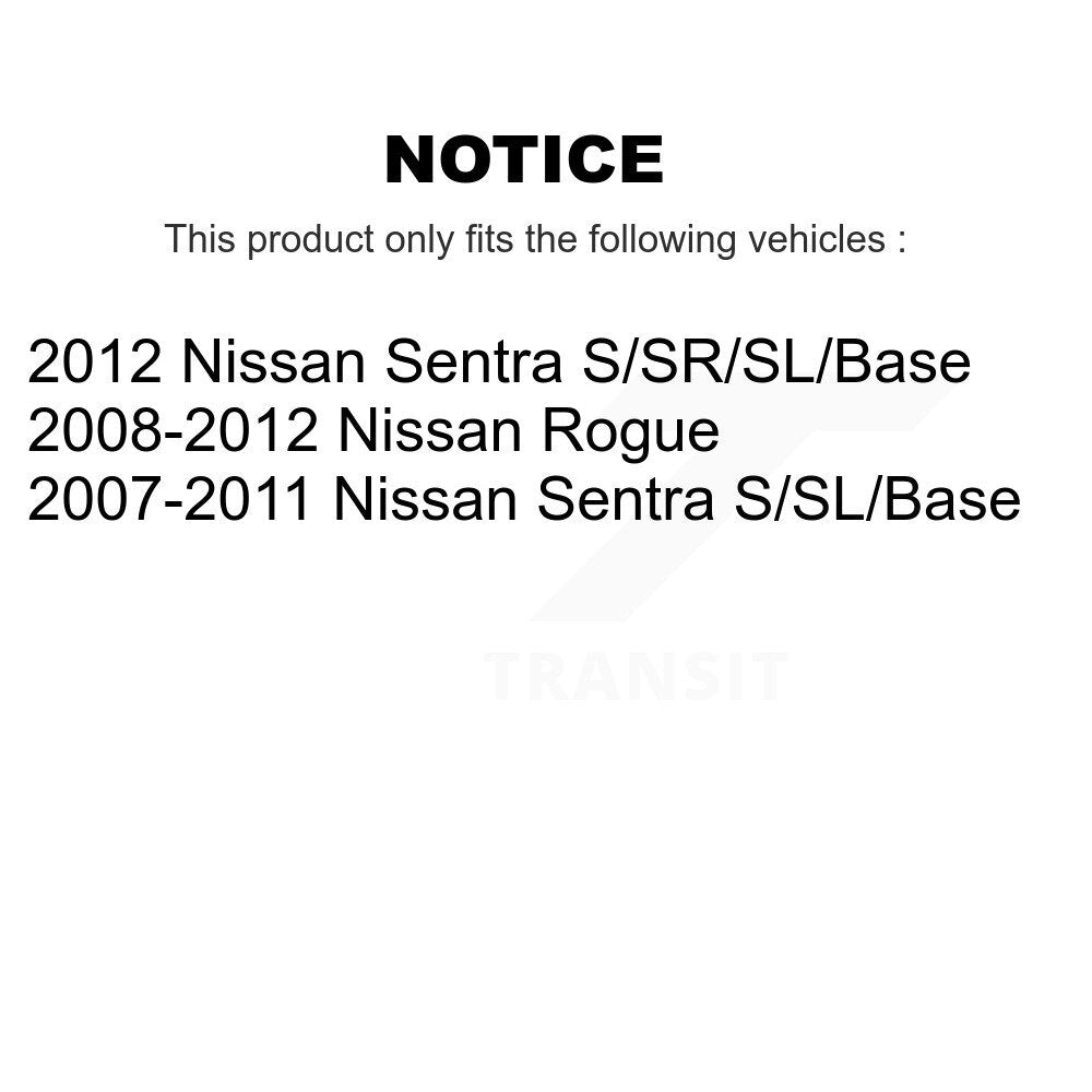 Suspension Strut Hardware Kit Front Right 73-908915 For Nissan Rogue Sentra