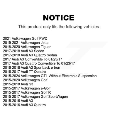 Suspension Strut Mount Front 73-TQ5867 For Volkswagen Golf Tiguan Jetta GTI Audi