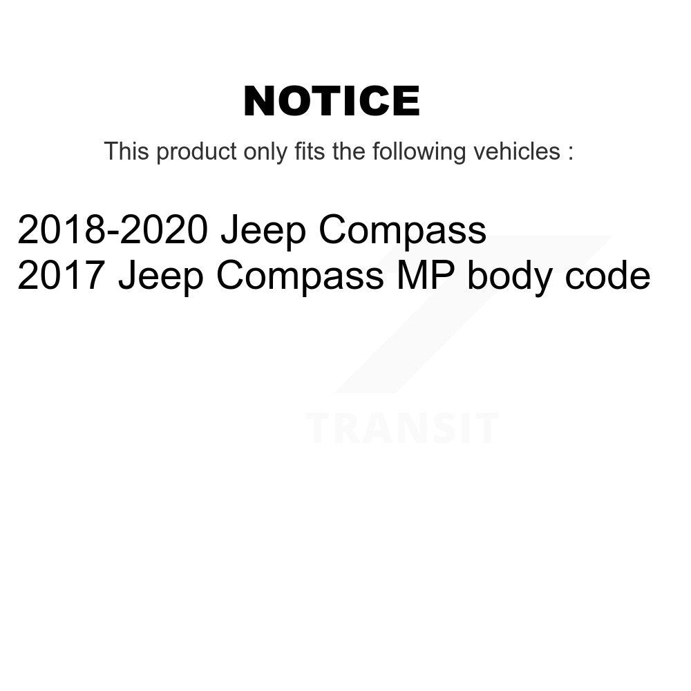 Suspension Strut Mount Front 73-TQ5893 For Jeep Compass