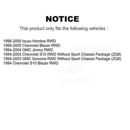 Shock Absorber Front 78-37129 For Chevrolet GMC S10 Blazer Sonoma Jimmy Isuzu