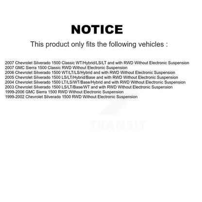Shock Absorber Rear 78-37150 For Chevrolet Silverado 1500 GMC Sierra Classic