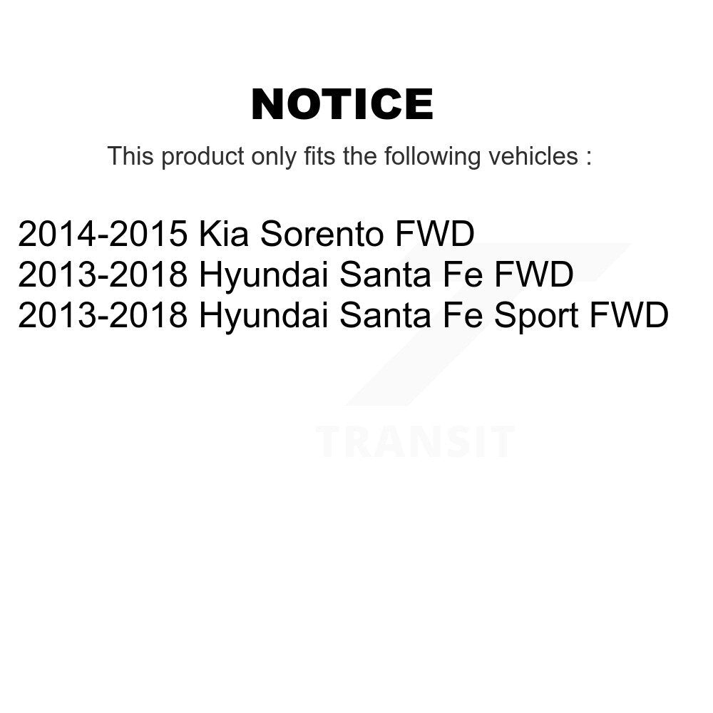 Shock Absorber Rear 78-37377 For Hyundai Santa Fe Sport Kia Sorento FWD