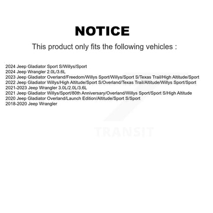 Shock Absorber Front 78-37380 For Jeep Wrangler Gladiator