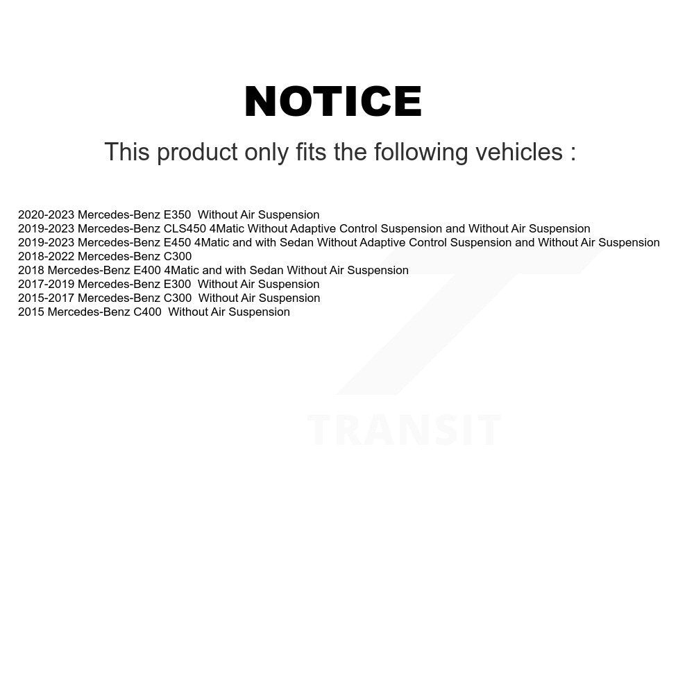 Shock Absorber Rear 78-39115 For Mercedes-Benz C300 E450 E300 C400 E400 E350