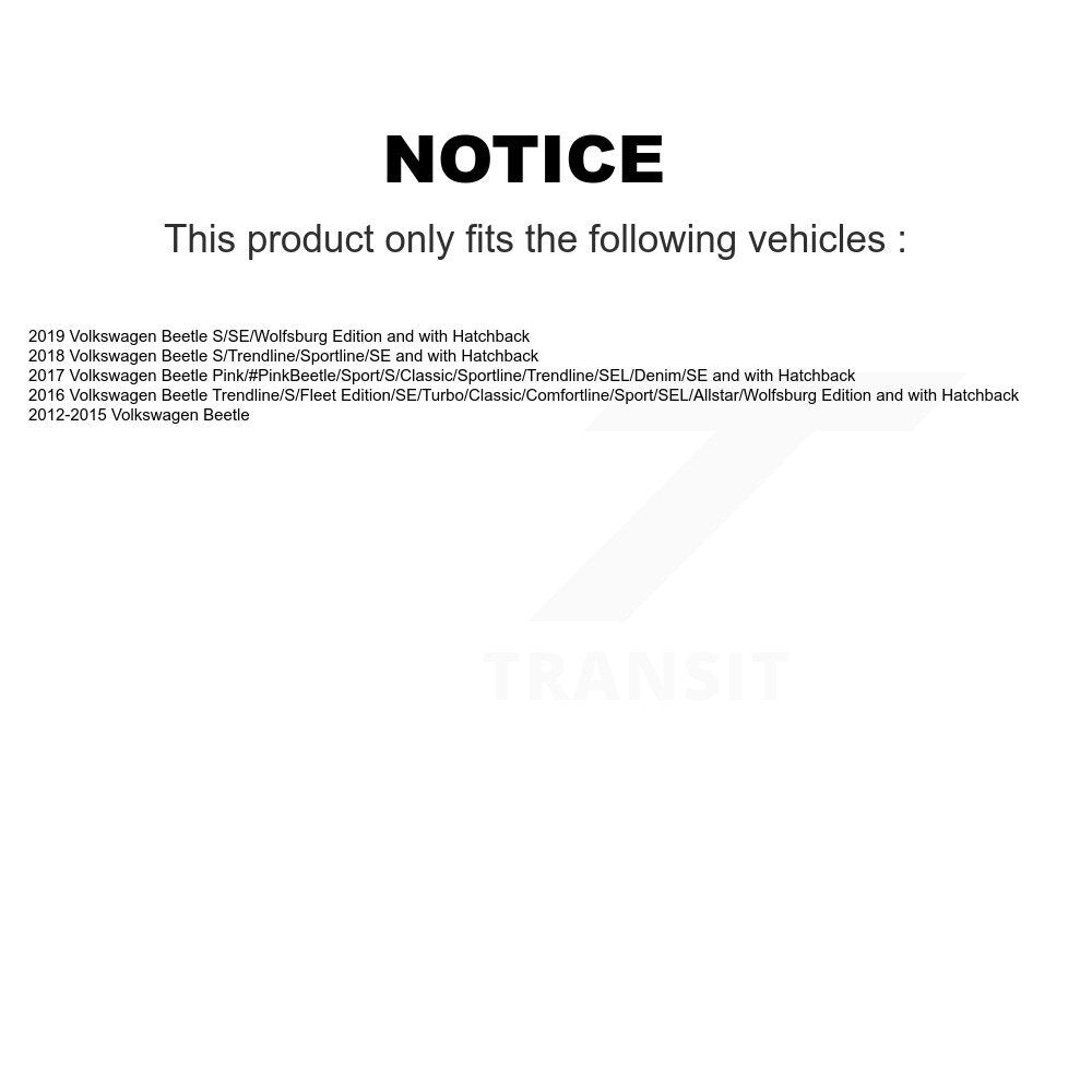 Shock Absorber Rear 78-5527 For Volkswagen Beetle