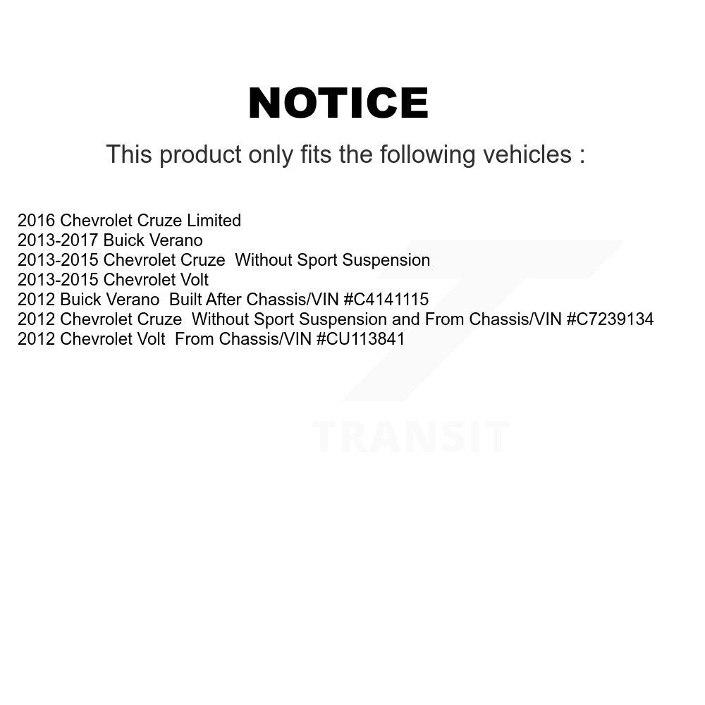 Suspension Strut Front Left 78-72664 For Chevrolet Cruze Buick Verano Limited