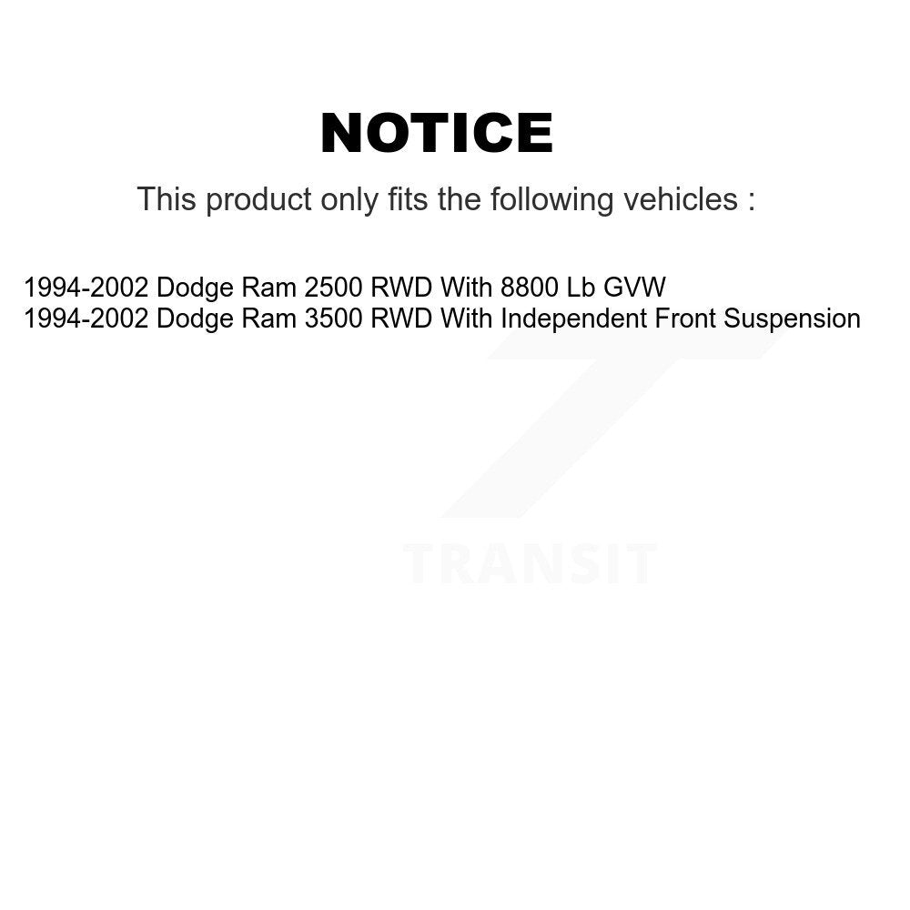 Shock Absorber Front 78-911191 For 1994-2002 Dodge Ram 2500 3500 RWD