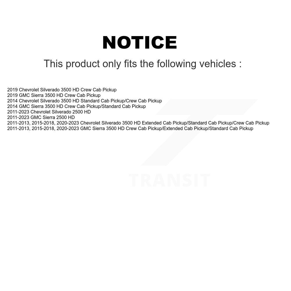 Shock Absorber Rear 78-911303 For GMC Chevrolet Sierra 2500 HD Silverado 3500