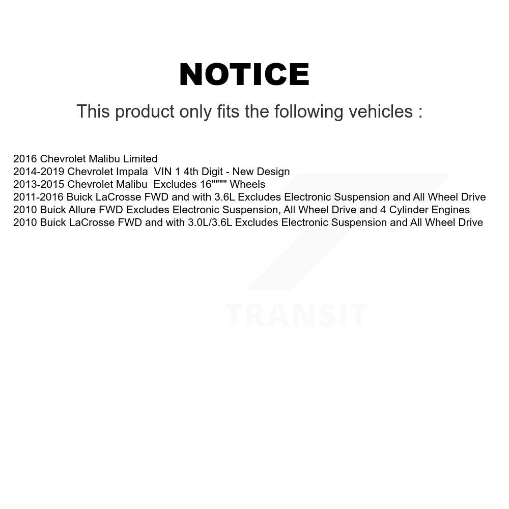 Suspension Strut Coil Spring Assembly Front Left 78A-11035 For Chevrolet Malibu