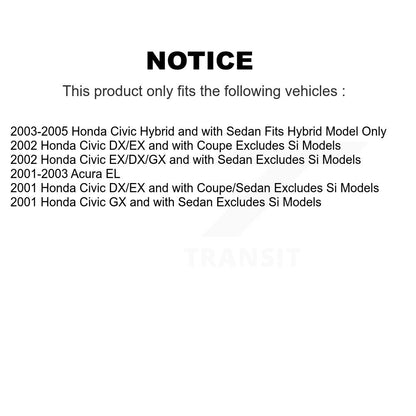 Suspension Strut Coil Spring Assembly Front Right 78A-11642 For Honda Civic EL