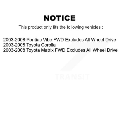 Suspension Strut Coil Spring Assembly Rear Left 78A-15371 For Toyota Corolla