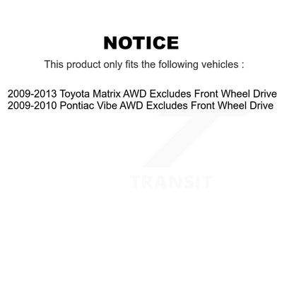 Suspension Strut Coil Spring Assembly Rear Left 78A-15375 For Toyota Matrix Vibe