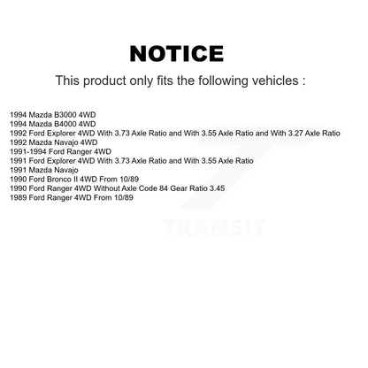 Disc Brake Rotor Hub Assembly (1 Piece Only) Front 8-66416 For Ford Ranger Mazda