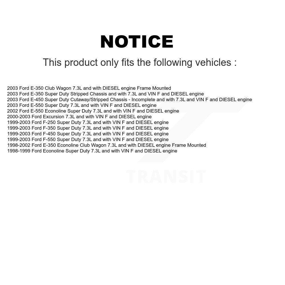Electric Fuel Pump AGY-00210024 For Ford F-350 Super Duty F-250 E-350 Excursion