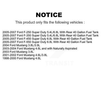 Electric Fuel Pump AGY-00210036 For Ford Mustang F-350 Super Duty F-250 F-550