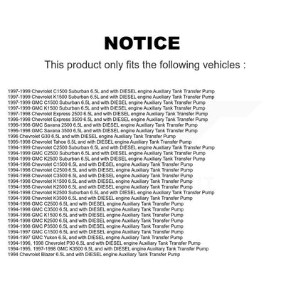 Electric Fuel Pump AGY-00210068 For Chevrolet GMC K1500 C1500 K2500 C2500 K3500