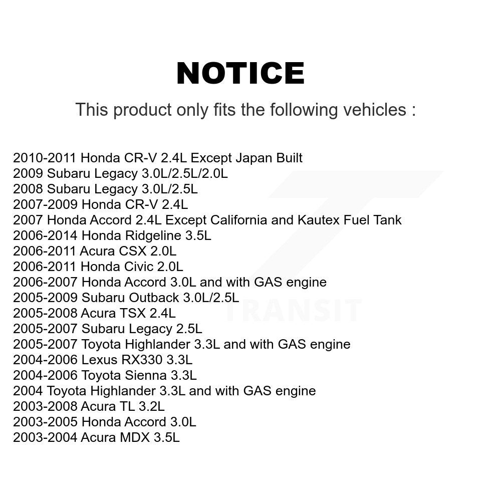 Electric Fuel Pump AGY-00210270 For Honda Civic CR-V Accord Acura Toyota Sienna