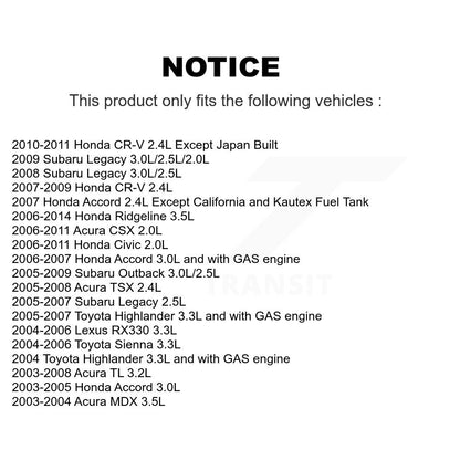 Electric Fuel Pump AGY-00210270 For Honda Civic CR-V Accord Acura Toyota Sienna