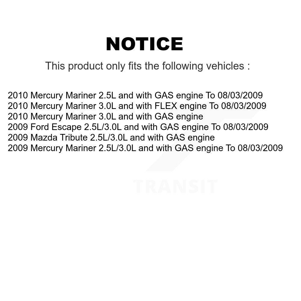 Fuel Pump Module Assembly AGY-00310182 For Ford Escape Mazda Tribute Mercury