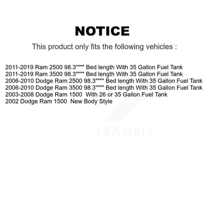 Fuel Tank Strap AGY-01110296 For Dodge Ram 1500 2500 3500
