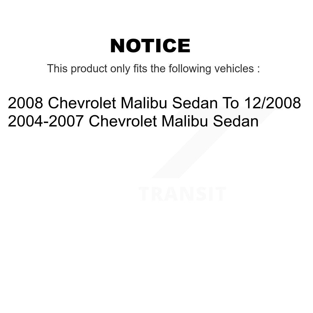 Fuel Tank Strap AGY-01110298 For Chevrolet Malibu Sedan